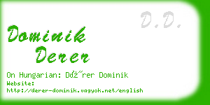 dominik derer business card